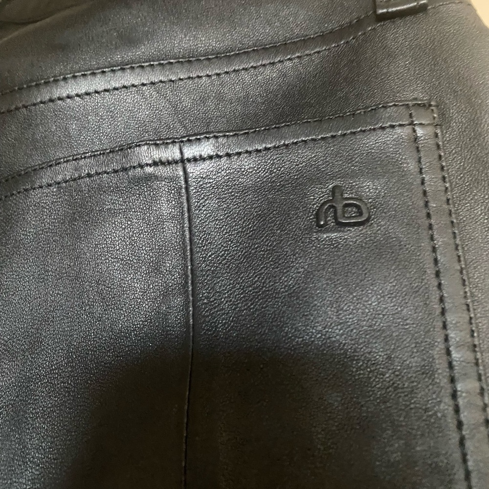 NWT Rag & Bone Nina High-Rise Skinny Leather Pant
size 23 - Picture 13 of 17